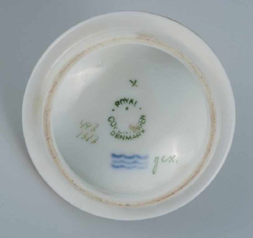 Royal Copenhagen Light Saxon Flower, Chocolate Pitcher in Hand Painted Porcelain 2