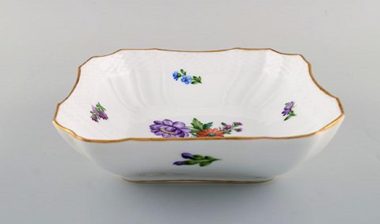 Royal Copenhagen Light Saxon Flower, Compote and Bowl in Hand Painted Porcelain 2