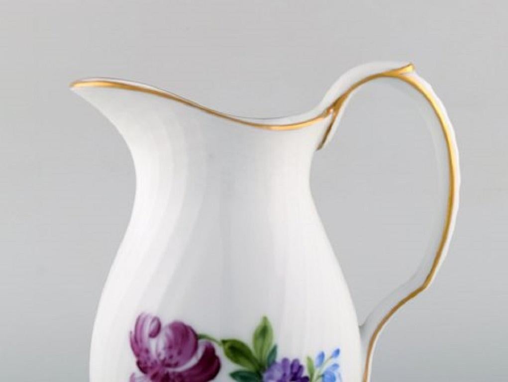 Danish Royal Copenhagen Light Saxon Flower Jug in Hand Painted Porcelain