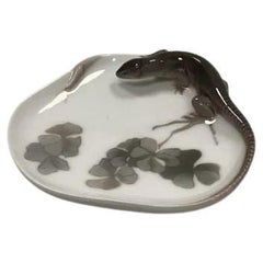 Royal Copenhagen Lizard and Snail Bowl No 630/308