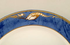 Royal Copenhagen, "Magnolia" Lunch Plate, 12 Pieces in Stock