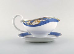 Royal Copenhagen, "Magnolia" Sauce Boat, Late 20th Century