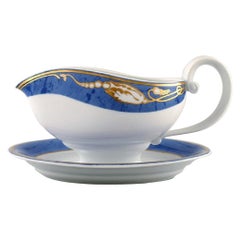 Royal Copenhagen, "Magnolia" Sauce Boat, Late 20th Century