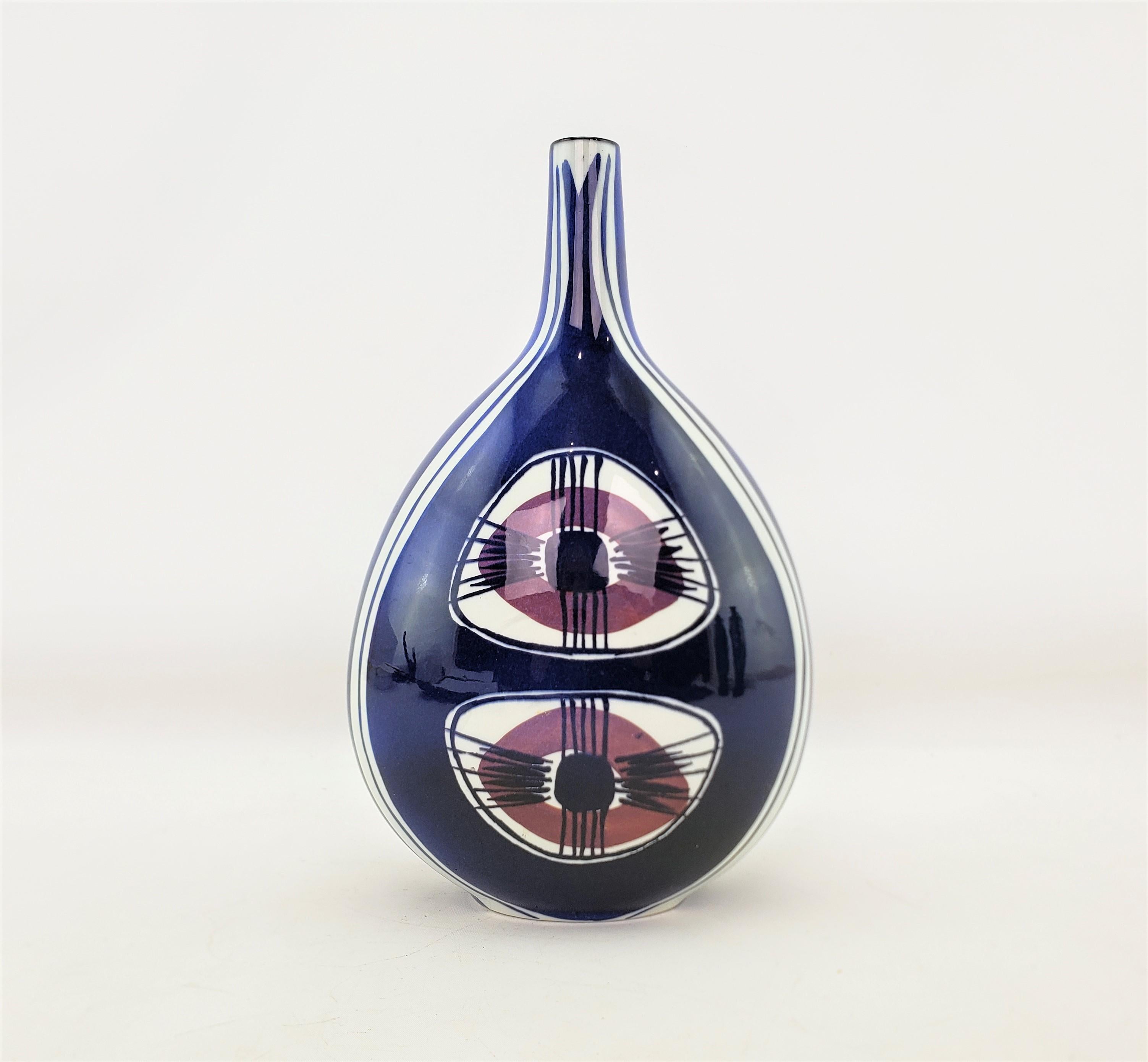 Danish Royal Copenhagen Mid-Century Modern Bottle Vase by Inge-Lise Koefoed For Sale