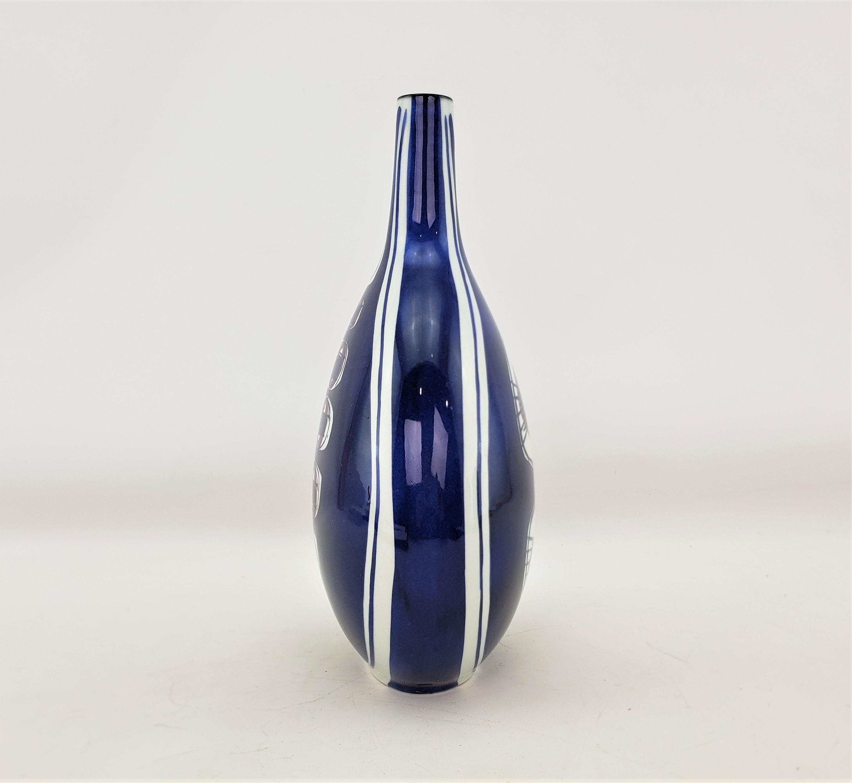 Hand-Crafted Royal Copenhagen Mid-Century Modern Bottle Vase by Inge-Lise Koefoed For Sale