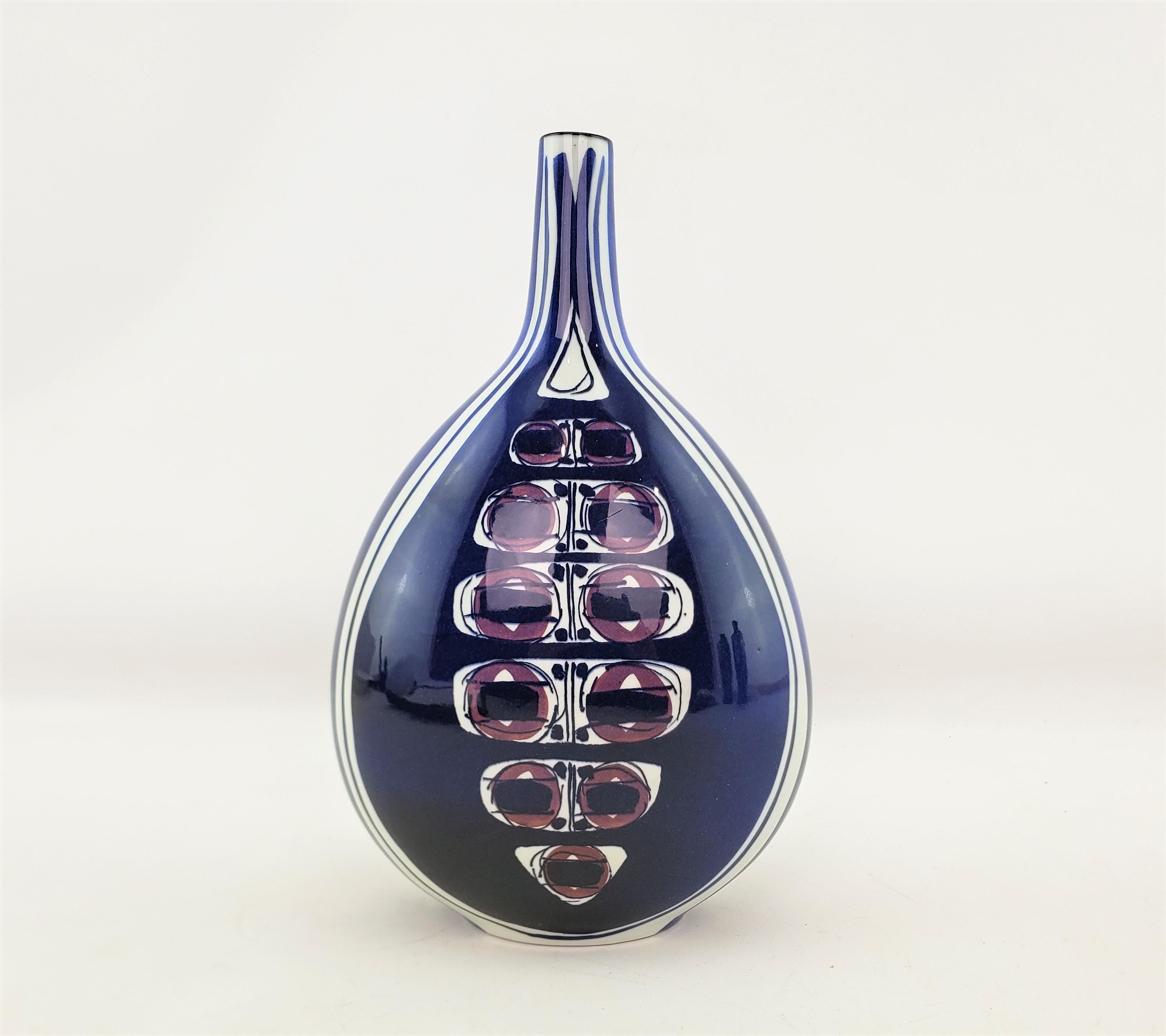 20th Century Royal Copenhagen Mid-Century Modern Bottle Vase by Inge-Lise Koefoed For Sale