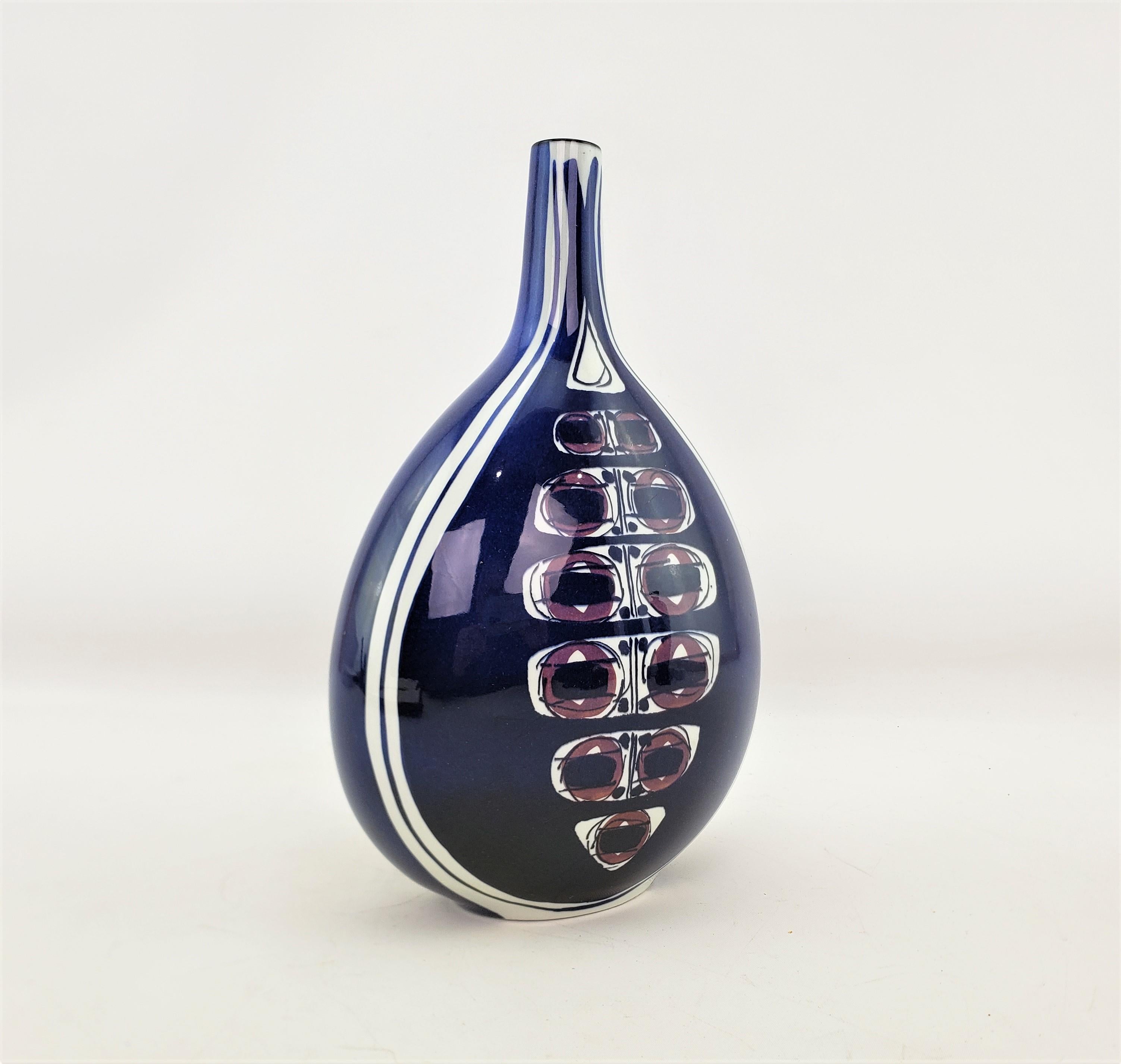 Pottery Royal Copenhagen Mid-Century Modern Bottle Vase by Inge-Lise Koefoed For Sale