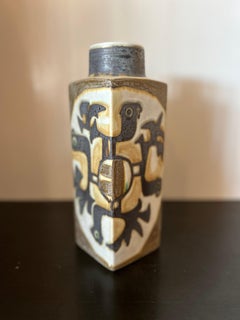 Porcelain Royal Copenhagen 1960's Vase with Bird Designs