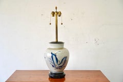 Royal Copenhagen Monumental Table Lamp by Thorkild Olsen, Hand-Painted birds