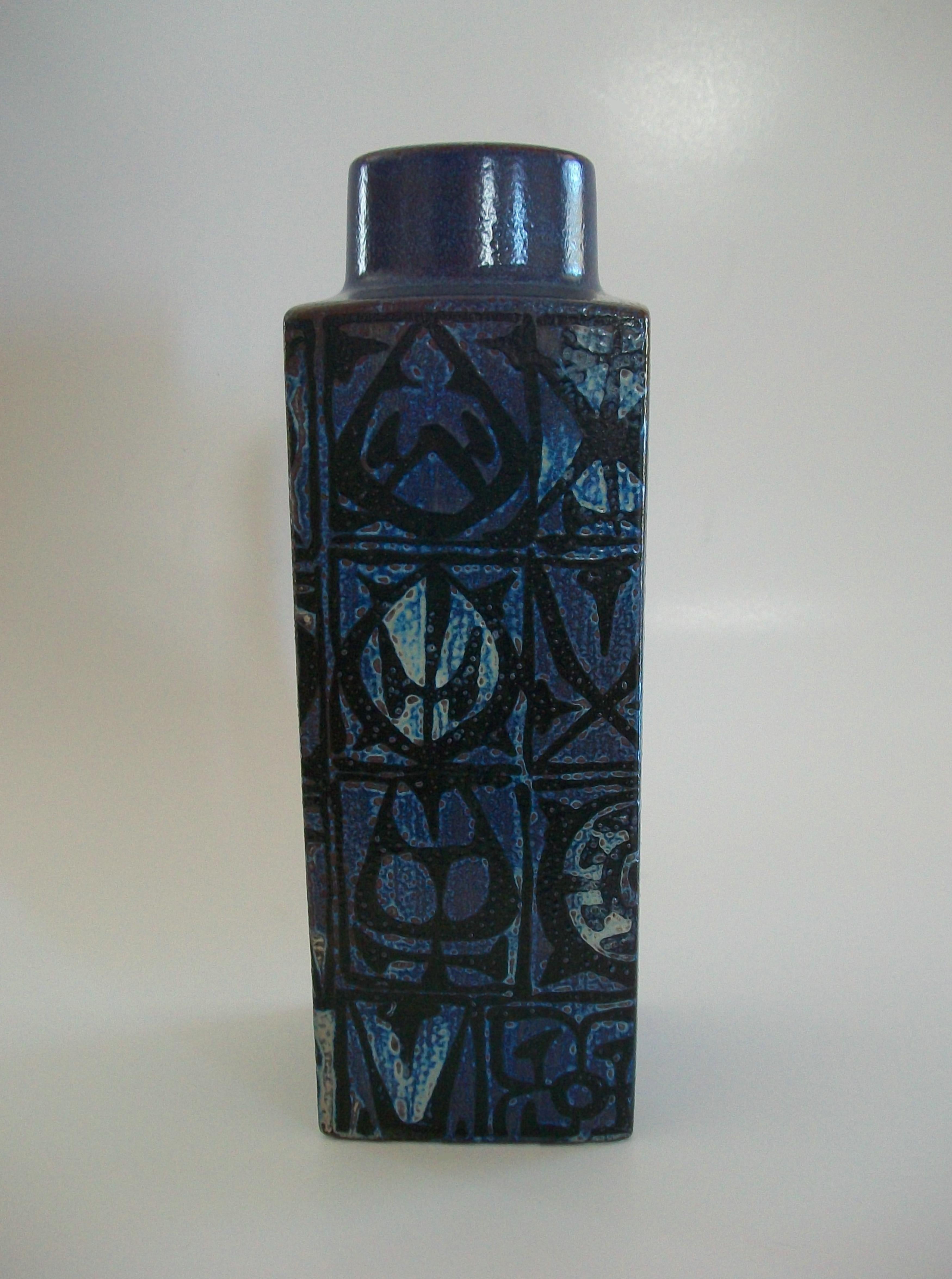 Glazed ROYAL COPENHAGEN - Nils Thorsson - Baca Series Fajance Vase - Denmark - C.1970's For Sale