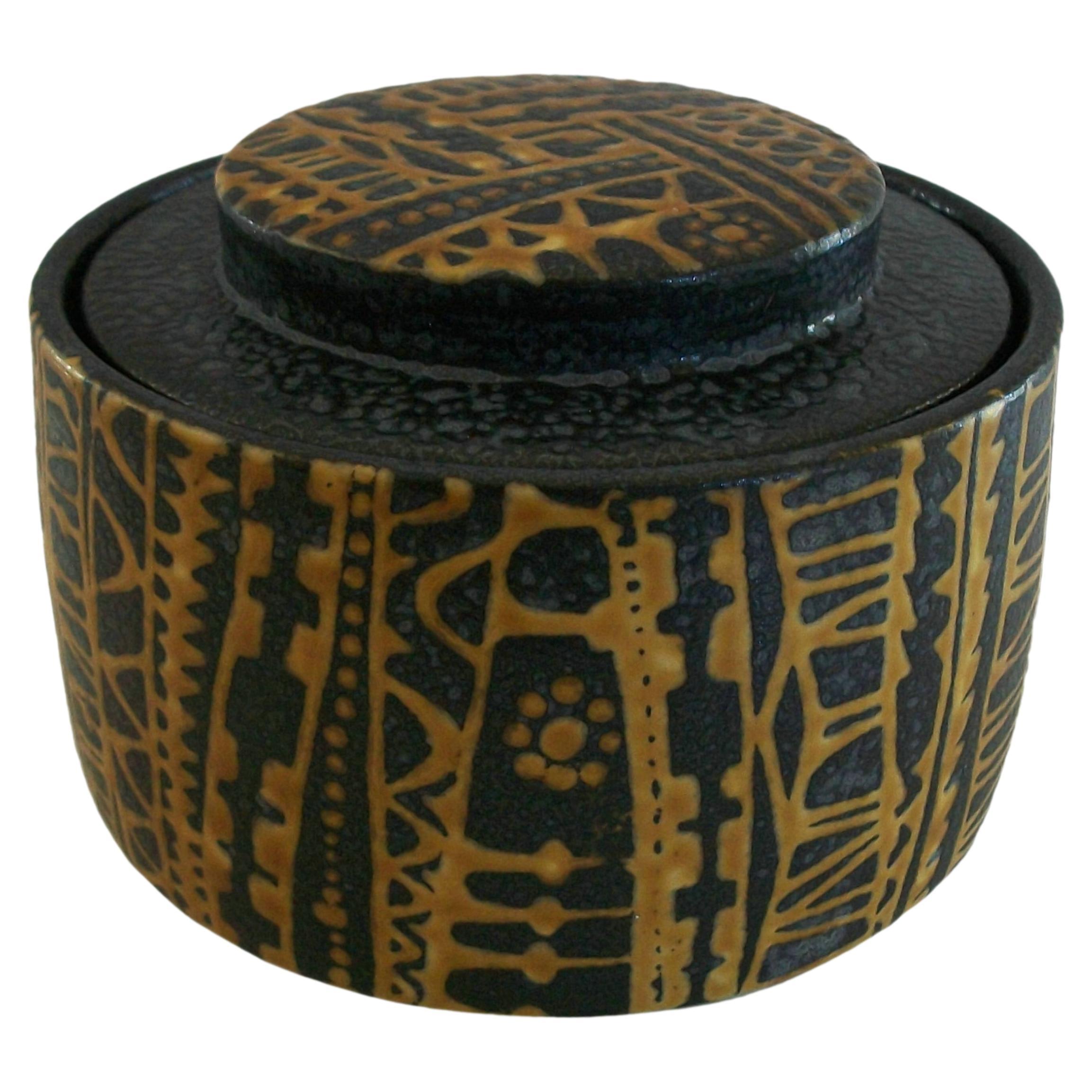 ROYAL COPENHAGEN - Nils Thorsson - Mid Century Fajance Jar - Denmark - C. 1970's For Sale