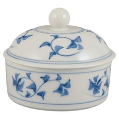 Royal Copenhagen "Noblesse" lidded bowl designed by Gertrud Vasegaard.