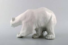 Royal Copenhagen Number 113, Polar Bear Standing, Design Knud Kyhn before 1910