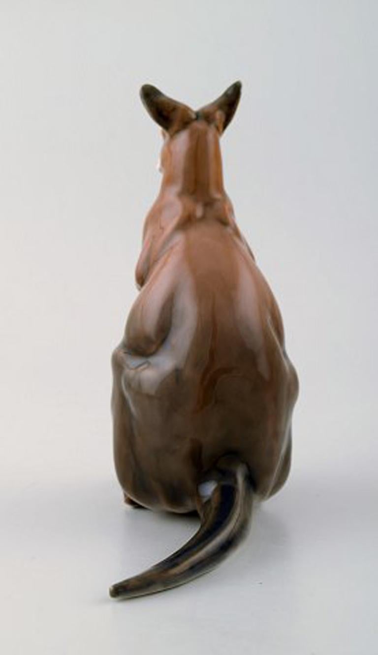 Danish Royal Copenhagen Number 5154 Kangaroo, Designed by Jeanne Grut