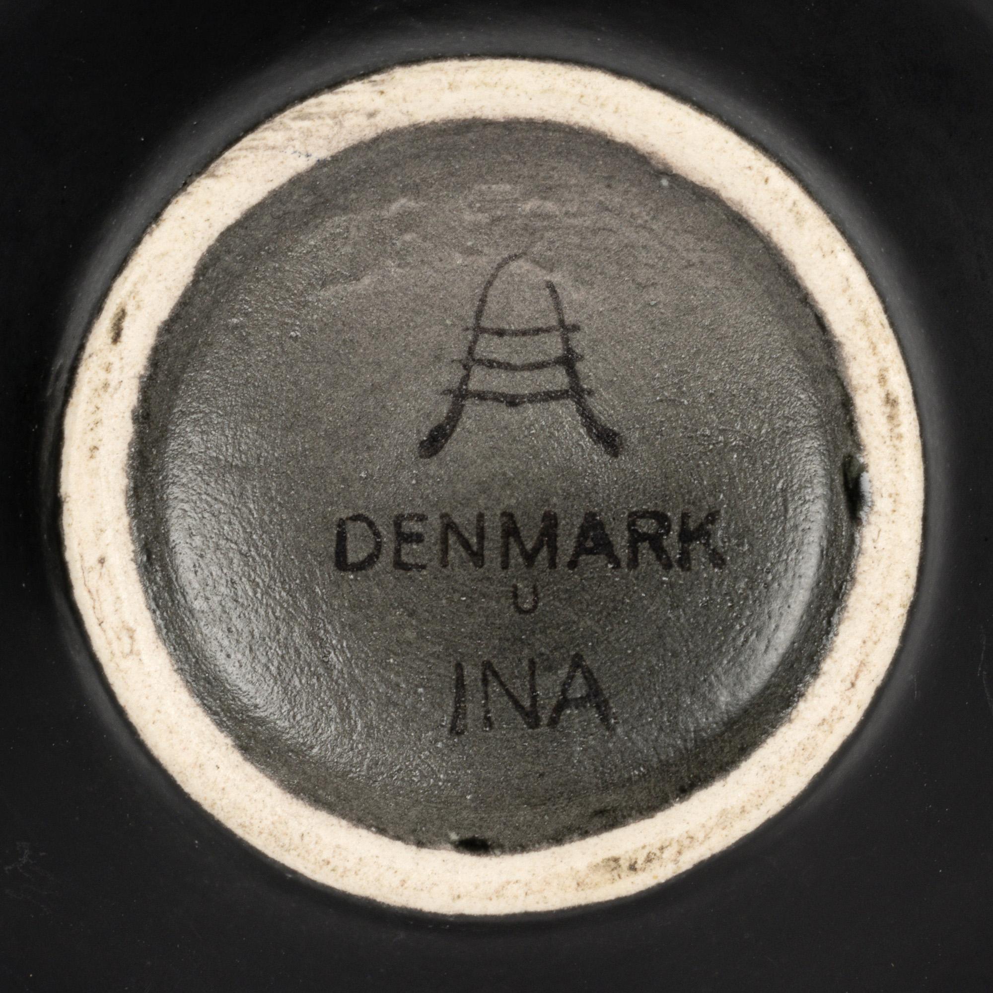 Royal Copenhagen Coppia di portacandele in Aluminia Faience dipinti a mano in vendita 3