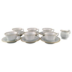 Royal Copenhagen Palace Coffee Service for Six People in Porcelain