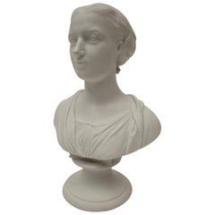 Royal Copenhagen Parian Bust of Eneret, by T. Stein, Dated 1863