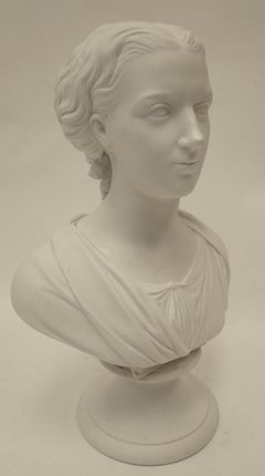Royal Copenhagen Parian Bust of Eneret, by T. Stein, Dated 1863