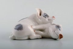 Royal Copenhagen Pigs, Number 683, Designed by Erik Nielsen