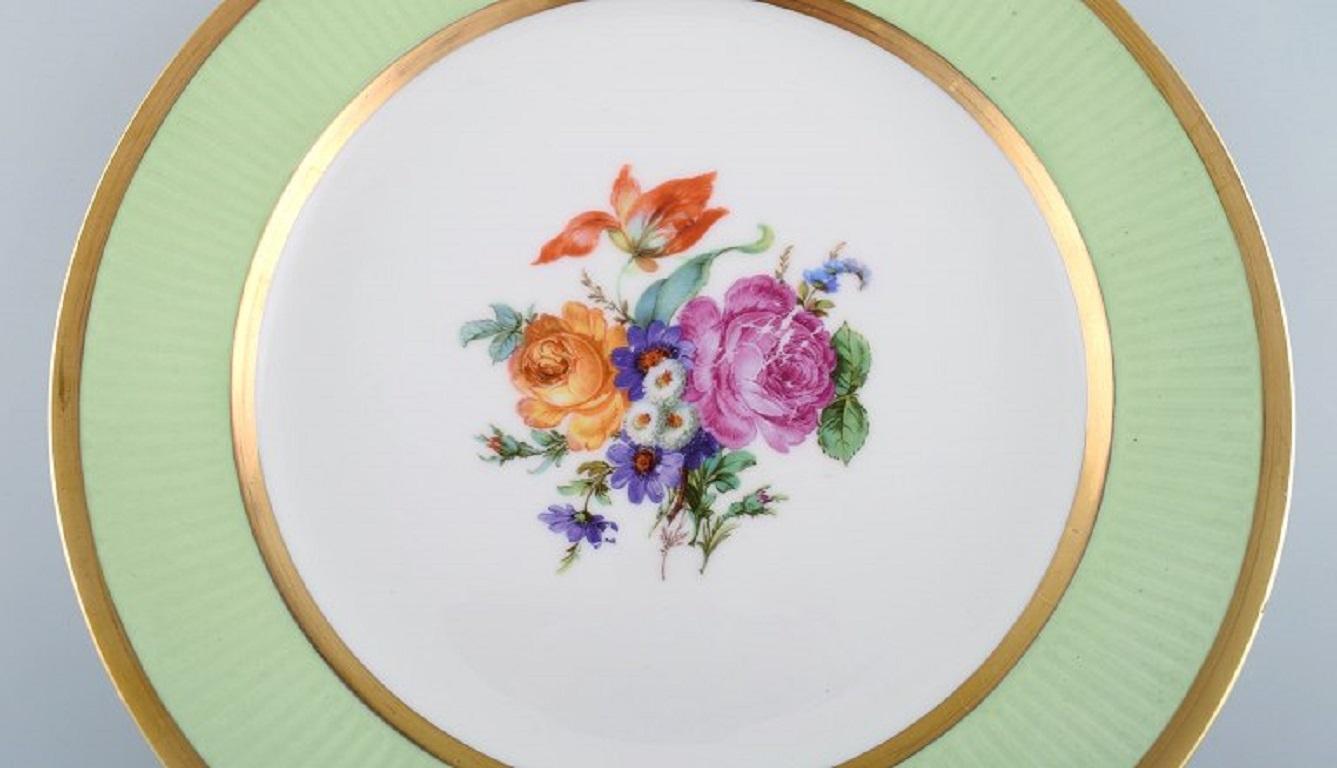 Danish Royal Copenhagen Plate in Hand-Painted Porcelain with Floral Motif For Sale