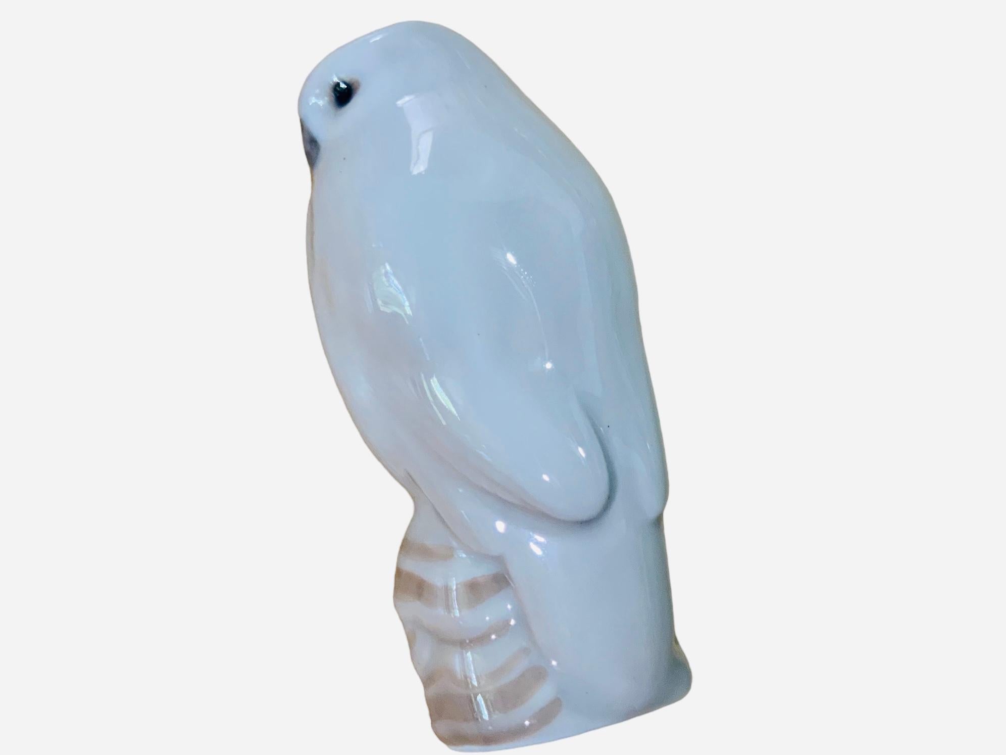 Hand-Painted Royal Copenhagen Porcelain Bird Figurine