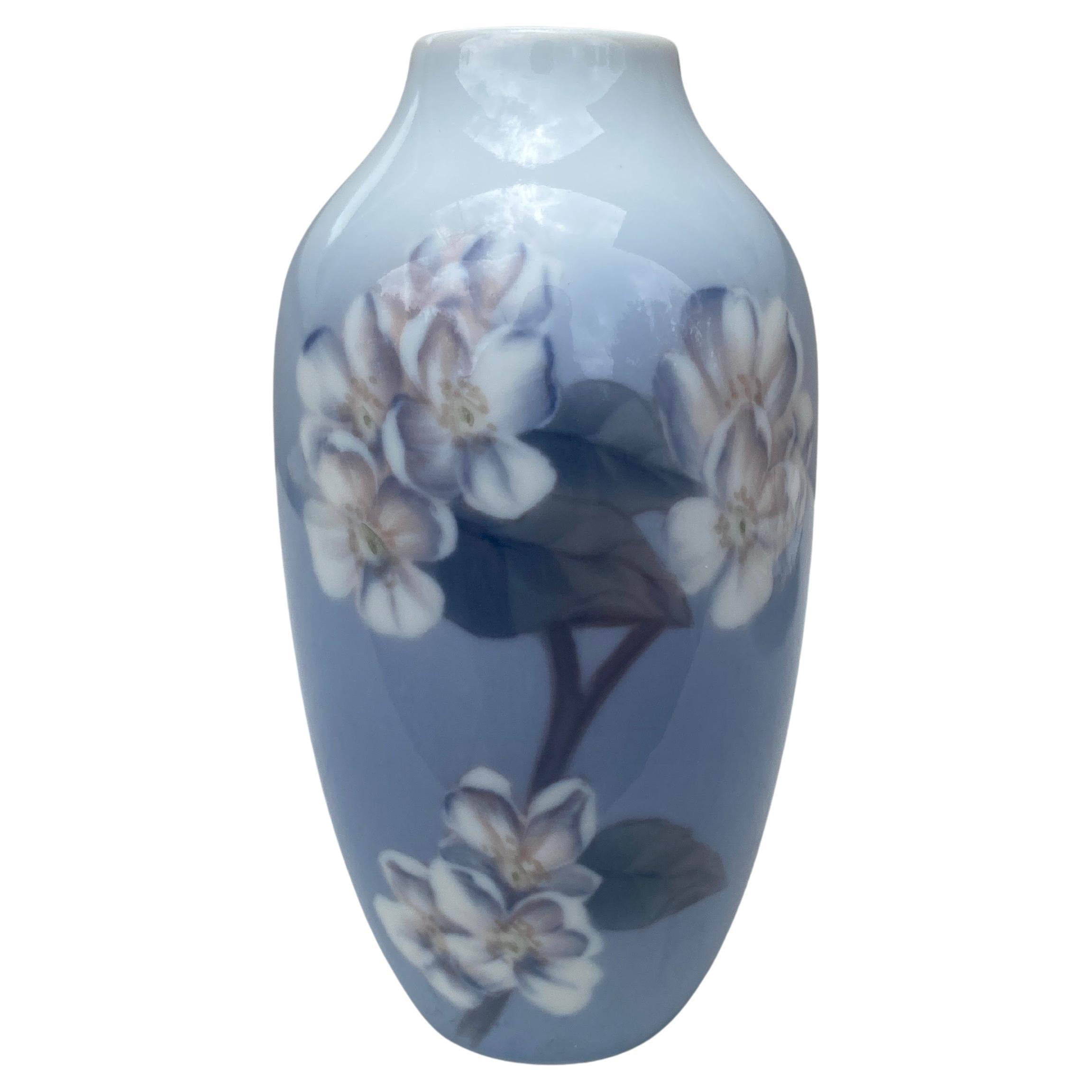 Royal Copenhagen Porcelain Cherry Blossom Vase