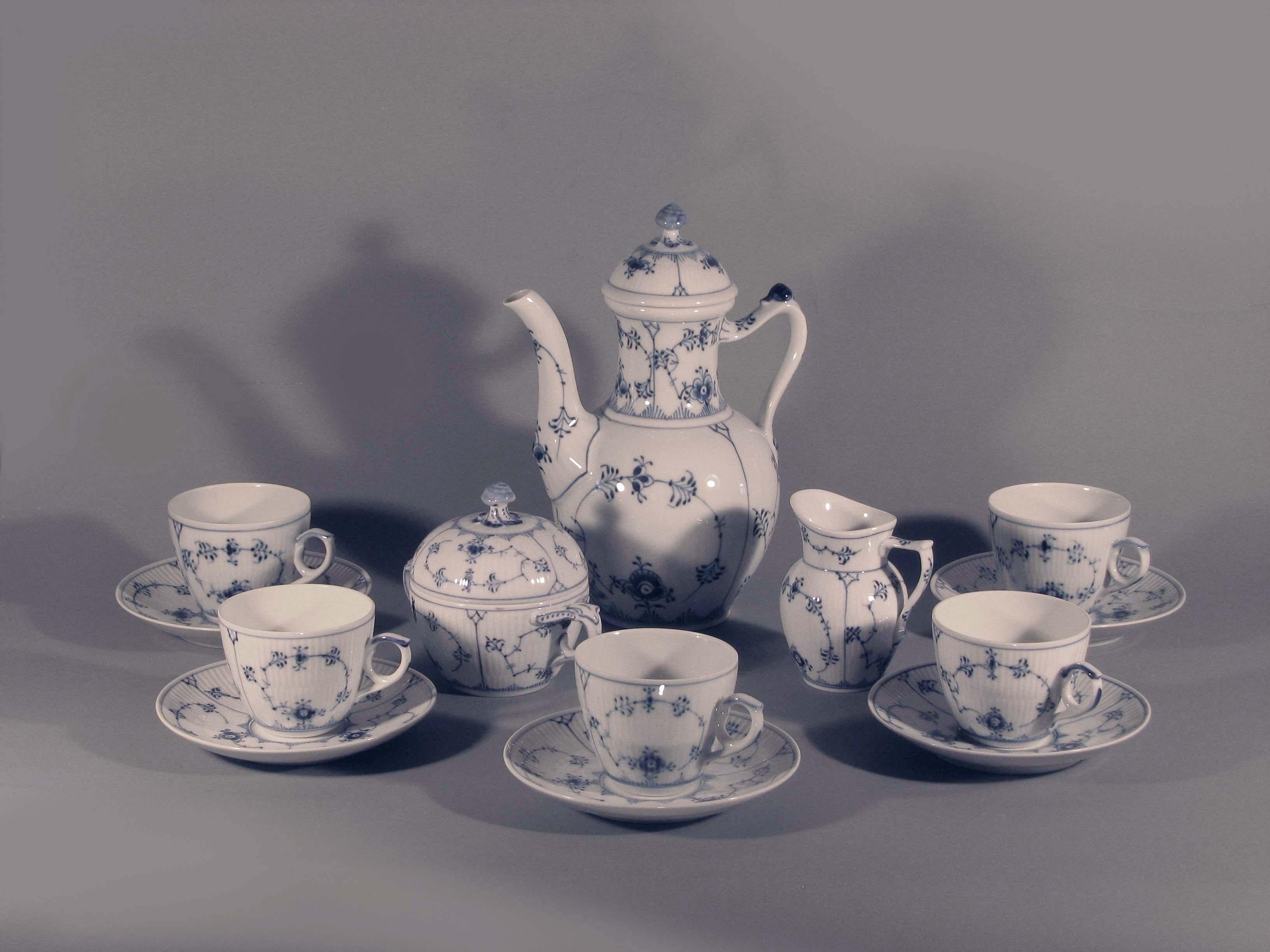 Royal Copenhagen Porcelain Coffee Service 3