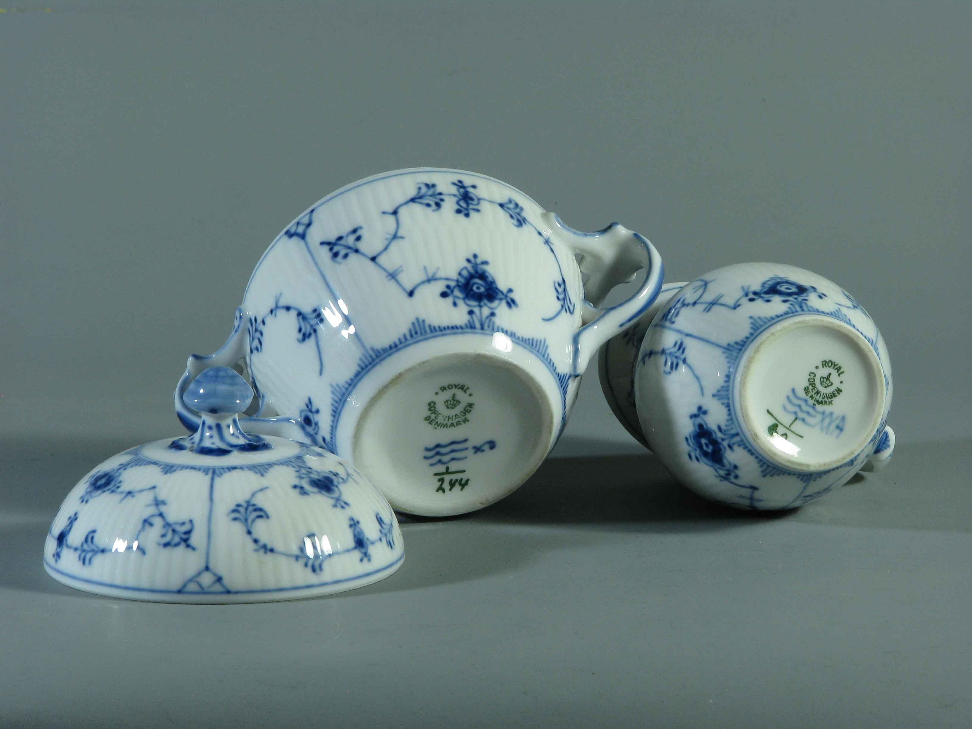 Hand-Crafted Royal Copenhagen Porcelain Coffee Service