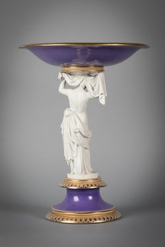 Royal Copenhagen Porcelain Figural Tazza, circa 1820