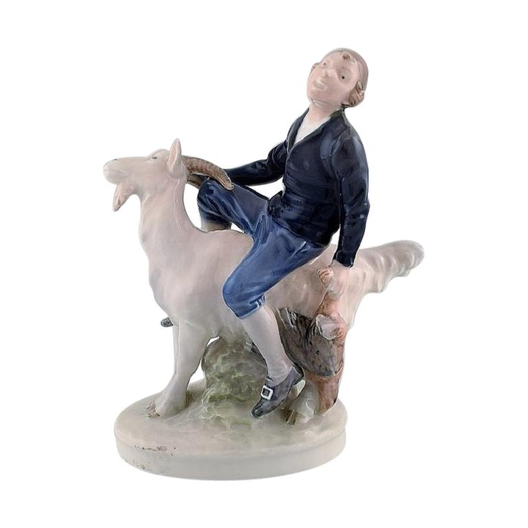 Royal Copenhagen Porcelain Figurine, after H.C. Andersen's "Jack the dullard"