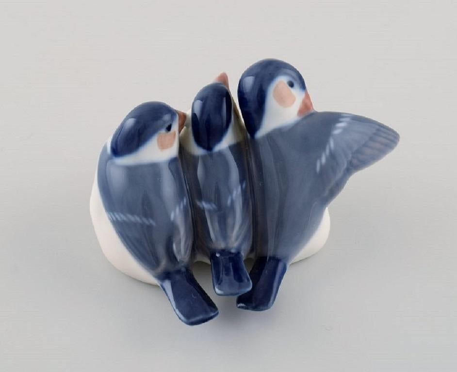 20th Century Royal Copenhagen Porcelain Figurine, Bird Group, Model Number 1045