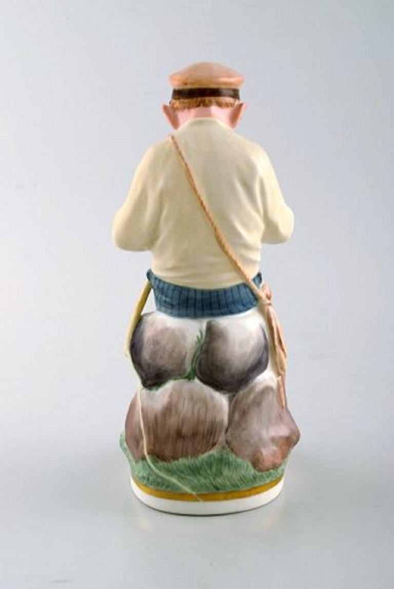 Royal Copenhagen Porcelain Figurine in High Quality over Glaze, Young Boy For Sale 2