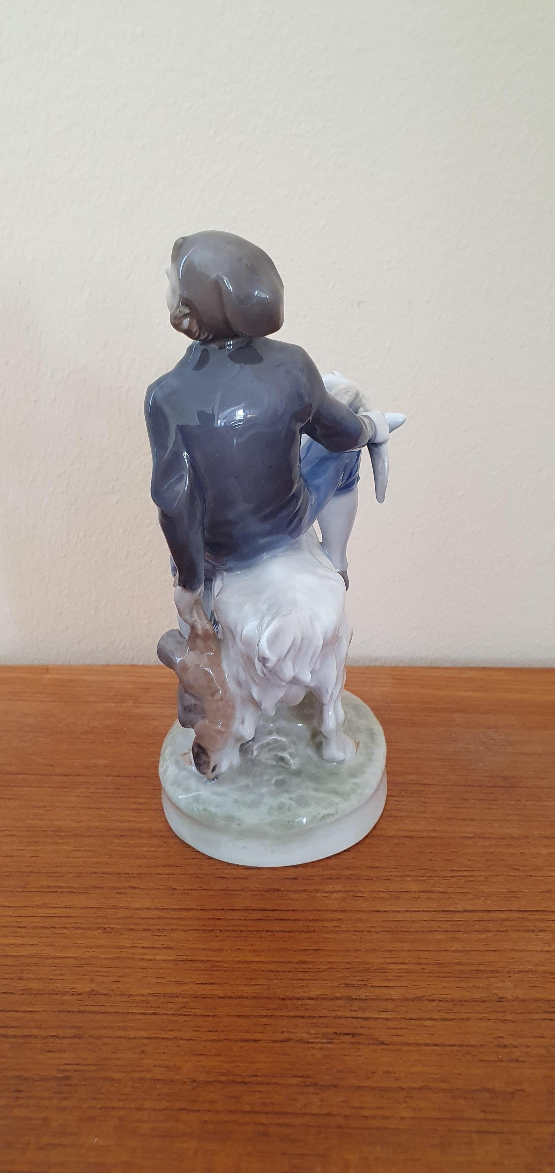 Hand-Painted Royal Copenhagen Porcelain Figurine, Jack the Dullard For Sale