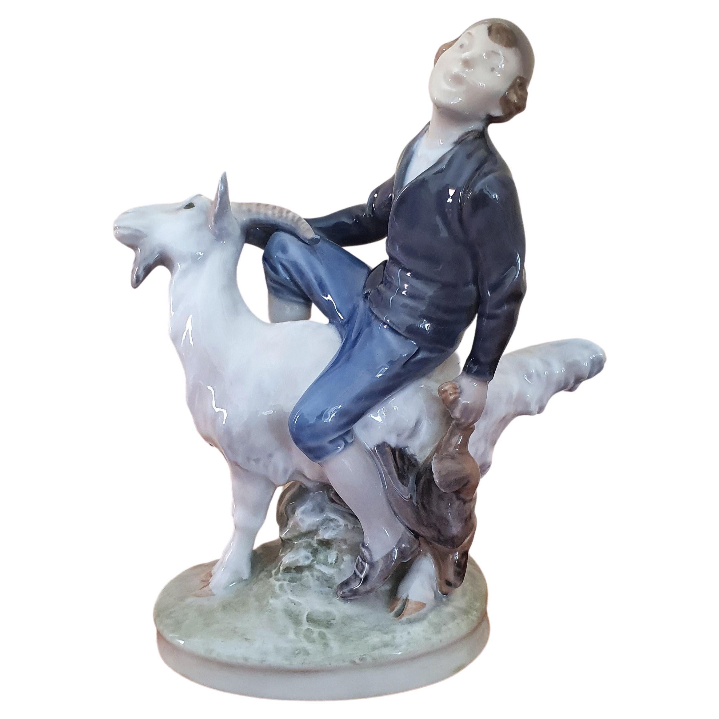 Figurine en porcelaine de Royal Copenhagen, Jack le Dullard
