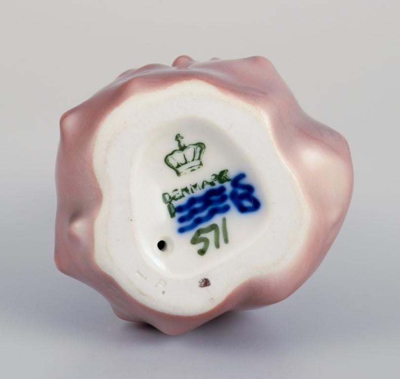 Royal Copenhagen. Porcelain figurine of a mouse on a chestnut. For Sale 4