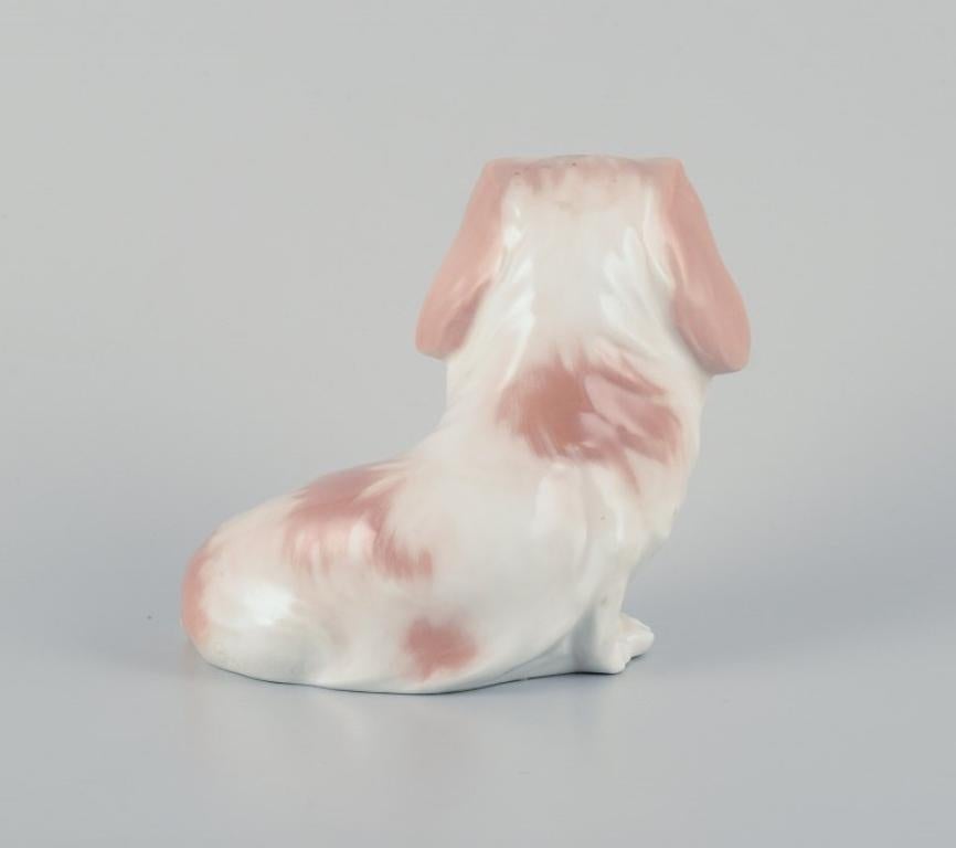Mid-20th Century Royal Copenhagen porcelain figurine of a Pekingese dog. For Sale