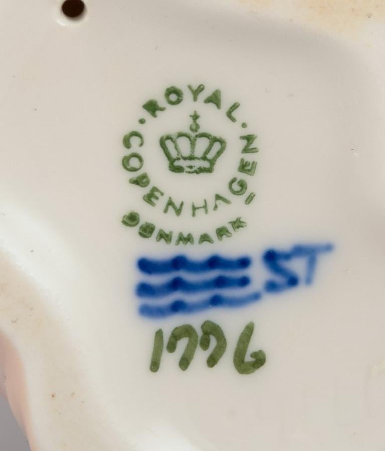 Royal Copenhagen, porcelain figurine of a standing Pekingese. 2