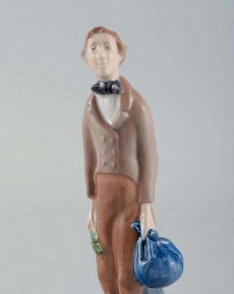 Late 20th Century Royal Copenhagen porcelain figurine of  H.C. Andersen For Sale