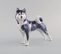 Royal Copenhagen Porcelain Figurine, Siberian Husky, Model Number 038