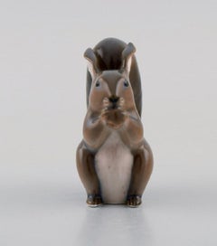 Royal Copenhagen Porcelain Figurine, Squirrel, Model Number 982