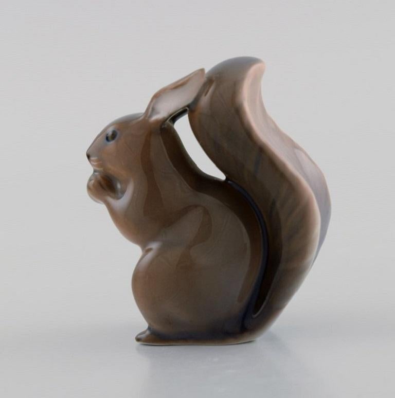 Danish Royal Copenhagen Porcelain Figurine, Squirrel, Model Number 982