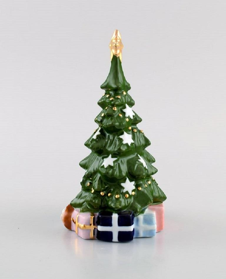 Contemporary Royal Copenhagen Porcelain Figurine, the Annual Christmas Tree, 2011 For Sale