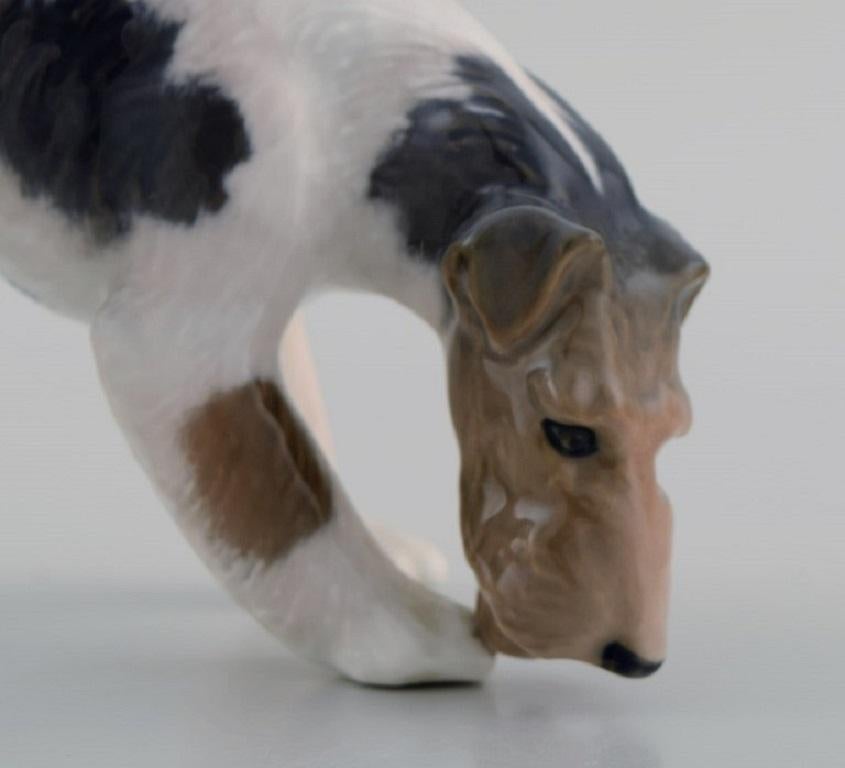 Royal Copenhagen Porcelain Figurine, Wire Hair Fox Terrier, Dated 1889 - 1922 1