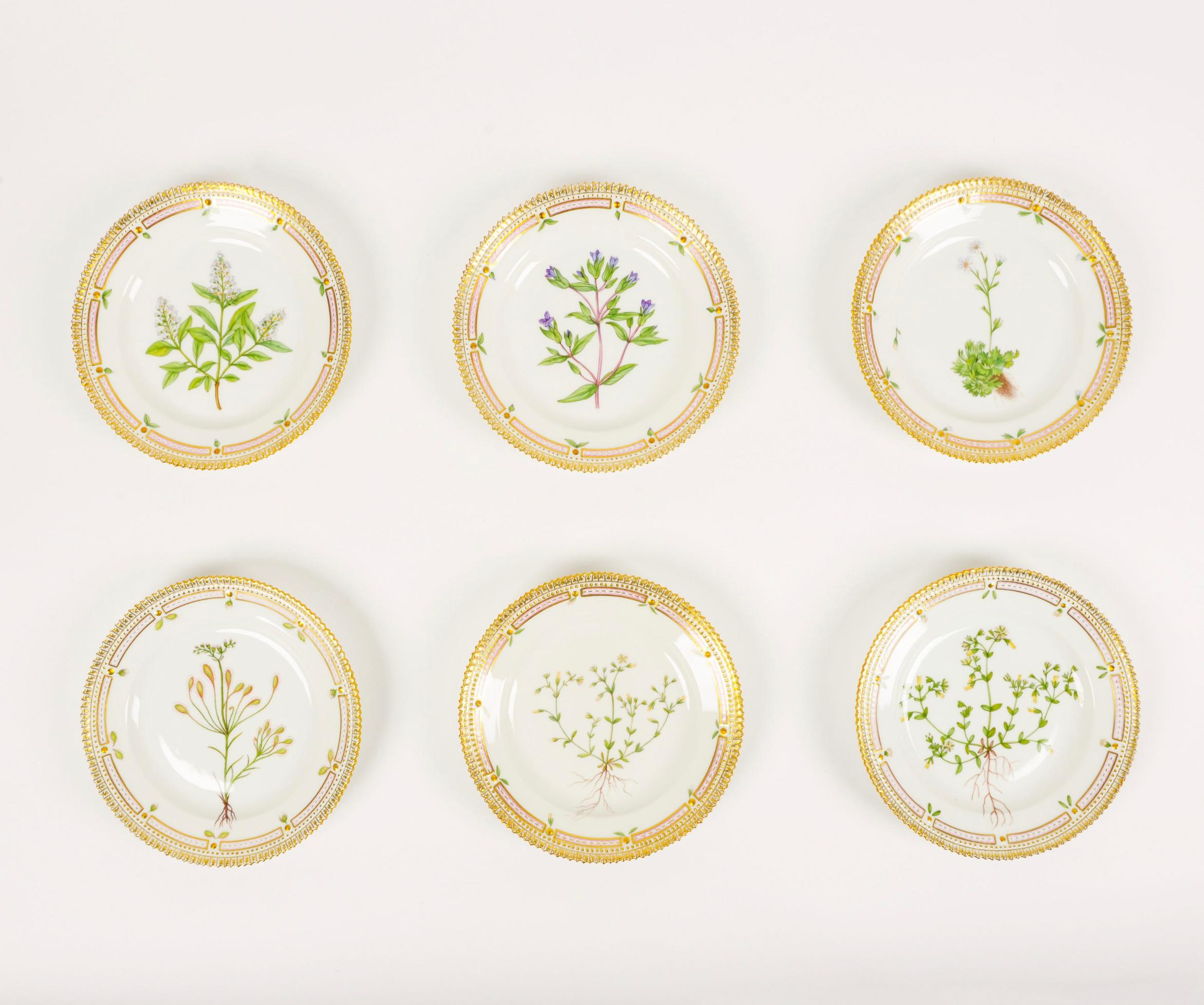 Danois Service de table en porcelaine Royal Copenhagen « Flora Danica » pour 12 personnes en vente
