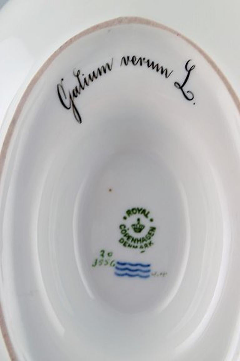 Royal Copenhagen Porcelain Flora Danica Sauce Boat, Hand Painted with Flowers 3
