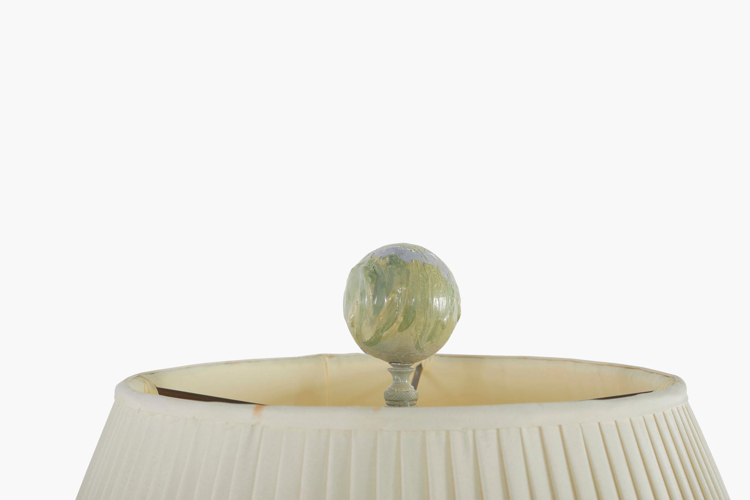 Royal Copenhagen Porcelain Pair Lamp For Sale 2