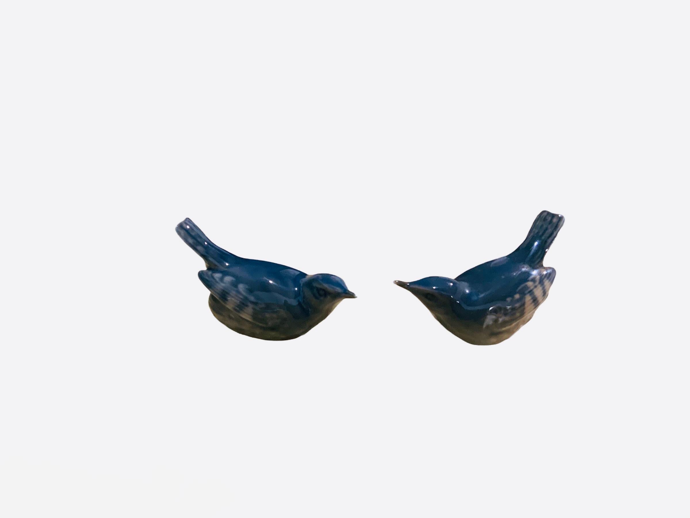 Paire de figurines d'oiseaux en porcelaine Royal Copenhagen, Birds Wrens en vente 3