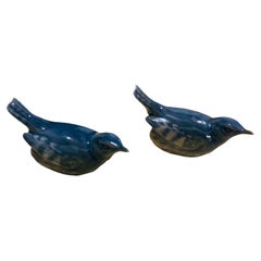 Royal Copenhagen Porcelain Pair of Bird Figurines, Wrens Birds
