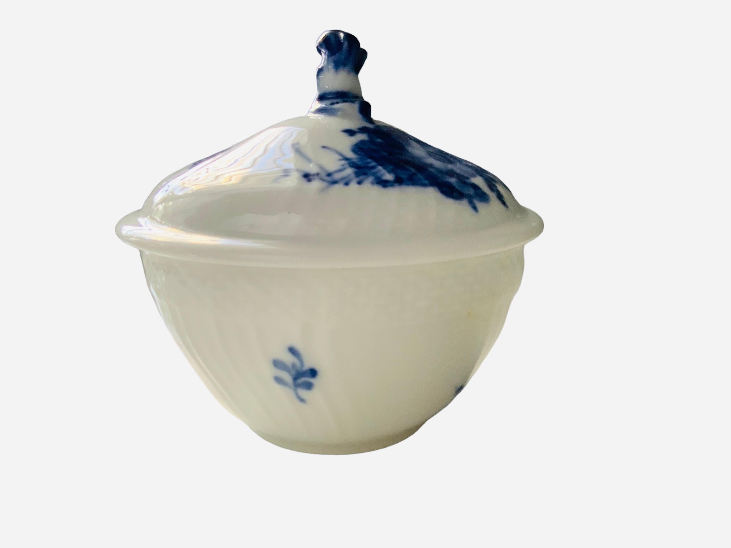 Danish Royal Copenhagen Porcelain Sugar Bowl For Sale