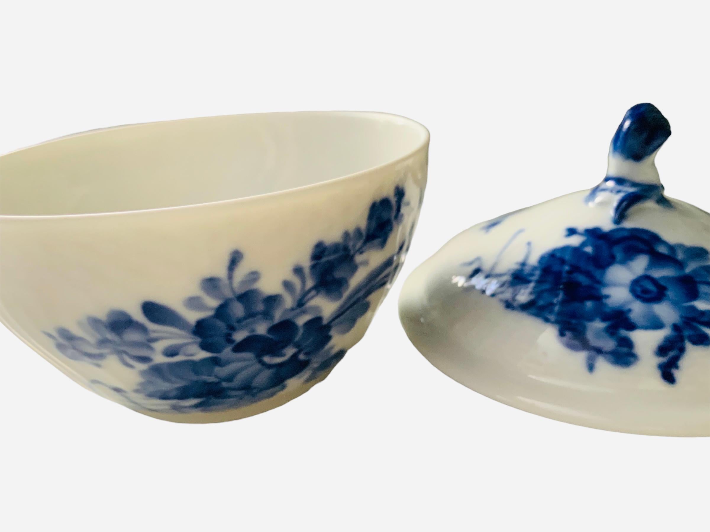 20th Century Royal Copenhagen Porcelain Sugar Bowl For Sale